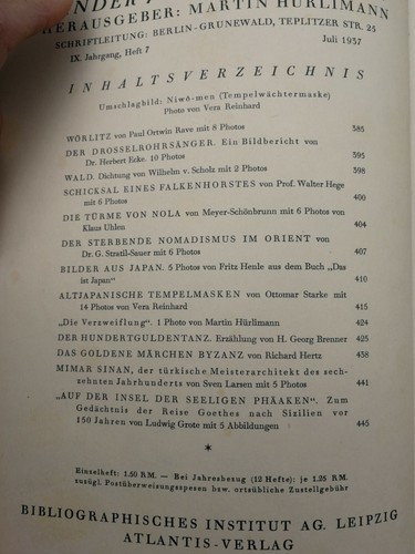 Atlantis magazin aus 1937 - atlantis,