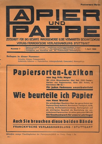 Papier und pappe zeitschrift - papier,